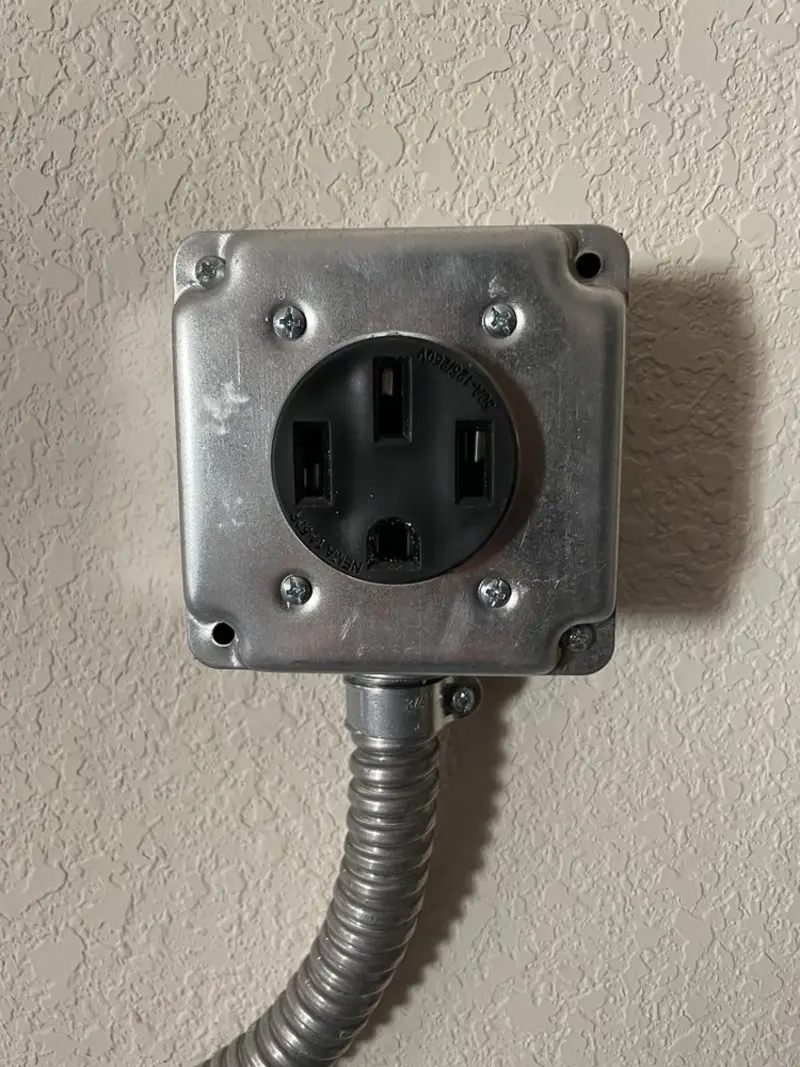 NEMA 14-50 outlet installed for Smart Home Electrical in Holdenville